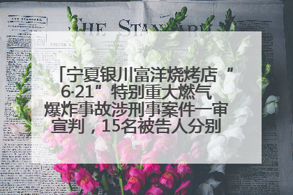 宁夏银川富洋烧烤店“6·21”特别重大燃气爆炸事故涉刑事案件一审宣判，15名被告人分别判刑六年至一年不等