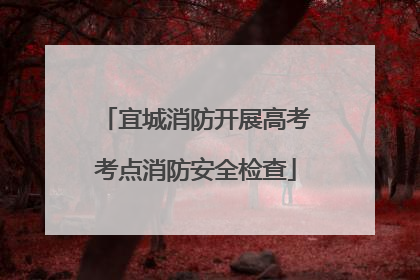 宜城消防开展高考考点消防安全检查