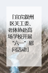 宜宾叙州区关工委、老体协赴高场学校开展“六一”慰问活动
