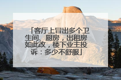 客厅上冒出多个卫生间、厨房，出租房如此改，楼下业主投诉：多少不舒服