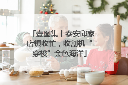 壹图集丨泰安邱家店镇收忙，收割机“穿梭”金色海洋