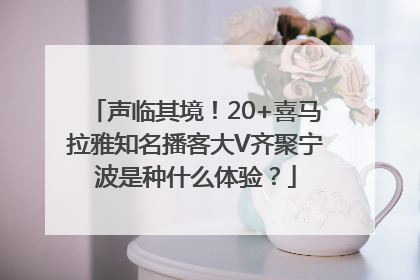 声临其境！20+喜马拉雅知名播客大V齐聚宁波是种什么体验？
