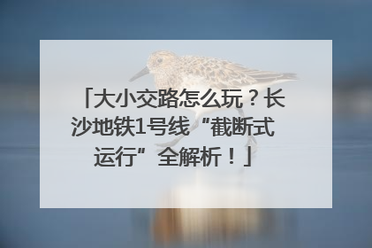 大小交路怎么玩？长沙地铁1号线“截断式运行”全解析！