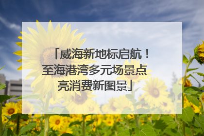 威海新地标启航！至海港湾多元场景点亮消费新图景