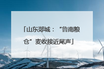 山东郯城：“鲁南粮仓”麦收接近尾声