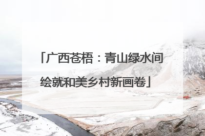 广西苍梧：青山绿水间绘就和美乡村新画卷
