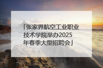 张家界航空工业职业技术学院举办2025年春季大型招聘会