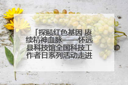 探赜红色基因 赓续精神血脉——怀远县科技馆全国科技工作者日系列活动走进怀远县实验中学