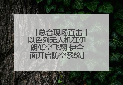 总台现场直击丨以色列无人机在伊朗低空飞翔 伊全面开启防空系统
