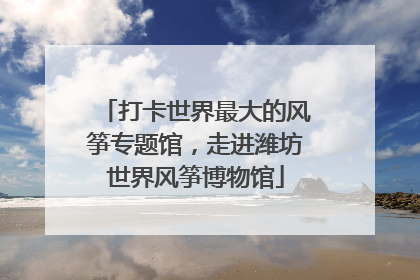 打卡世界最大的风筝专题馆，走进潍坊世界风筝博物馆