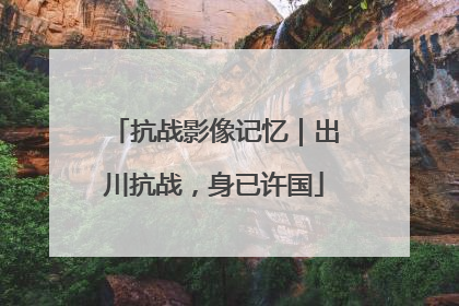 抗战影像记忆｜出川抗战，身已许国
