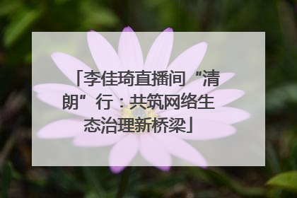 李佳琦直播间“清朗”行：共筑网络生态治理新桥梁
