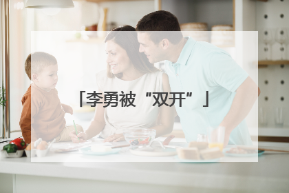 李勇被“双开”