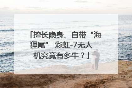 擅长隐身、自带“海狸尾” 彩虹-7无人机究竟有多牛？