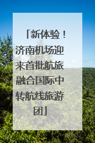 新体验！济南机场迎来首批航旅融合国际中转航线旅游团