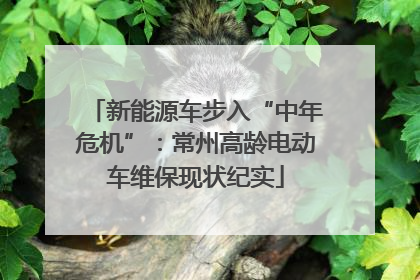 新能源车步入“中年危机”：常州高龄电动车维保现状纪实