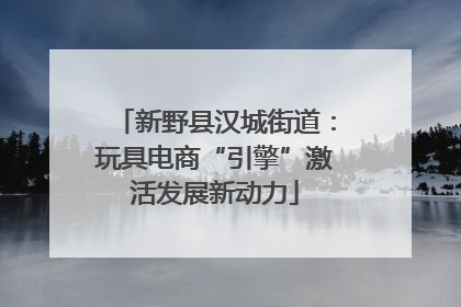 新野县汉城街道：玩具电商“引擎”激活发展新动力