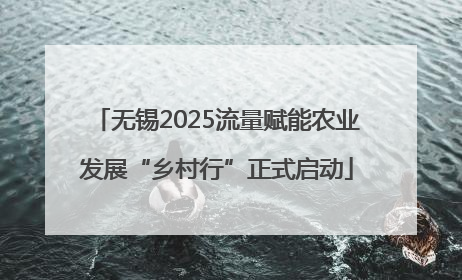 无锡2025流量赋能农业发展“乡村行”正式启动