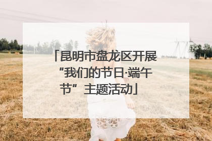 昆明市盘龙区开展“我们的节日·端午节”主题活动