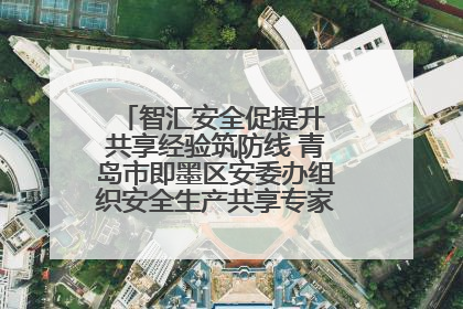 智汇安全促提升 共享经验筑防线 青岛市即墨区安委办组织安全生产共享专家现场观摩学习活动