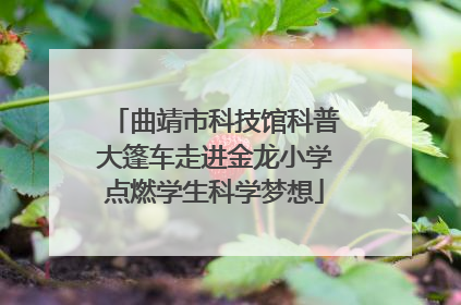 曲靖市科技馆科普大篷车走进金龙小学点燃学生科学梦想