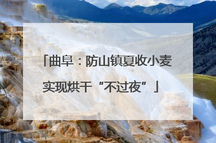 曲阜：防山镇夏收小麦实现烘干“不过夜”