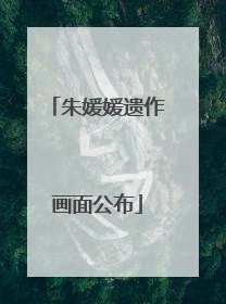 朱媛媛遗作画面公布