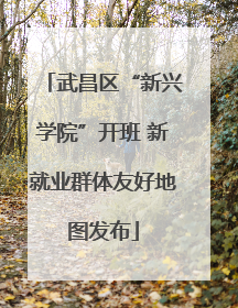 武昌区“新兴学院”开班 新就业群体友好地图发布