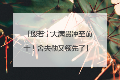 殷若宁大满贯冲至前十！舍夫勒又领先了
