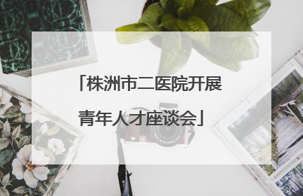 株洲市二医院开展青年人才座谈会