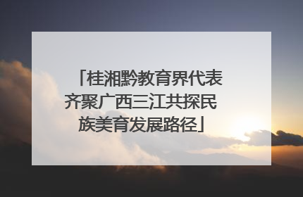 桂湘黔教育界代表齐聚广西三江共探民族美育发展路径