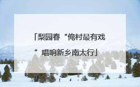 梨园春“俺村最有戏”唱响新乡南太行