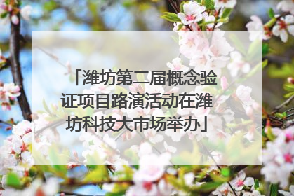 潍坊第二届概念验证项目路演活动在潍坊科技大市场举办