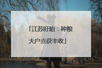 江苏盱眙：种粮大户喜获丰收
