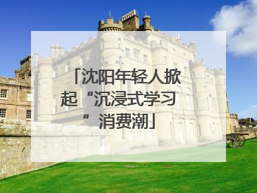 沈阳年轻人掀起“沉浸式学习”消费潮