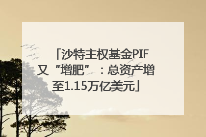 沙特主权基金PIF又“增肥”：总资产增至1.15万亿美元