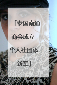 泰国南通商会成立 华人社团添新军