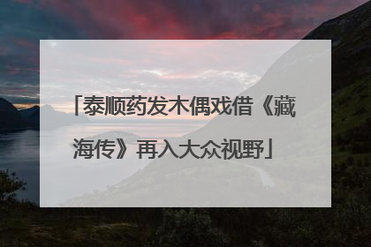 泰顺药发木偶戏借《藏海传》再入大众视野