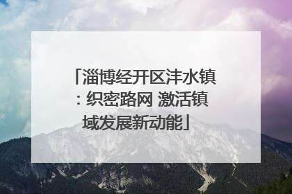 淄博经开区沣水镇：织密路网 激活镇域发展新动能