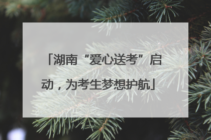 湖南“爱心送考”启动，为考生梦想护航