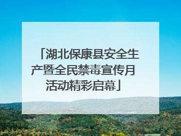 湖北保康县安全生产暨全民禁毒宣传月活动精彩启幕