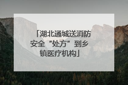 湖北通城送消防安全“处方”到乡镇医疗机构