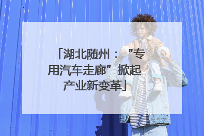 湖北随州：“专用汽车走廊”掀起产业新变革