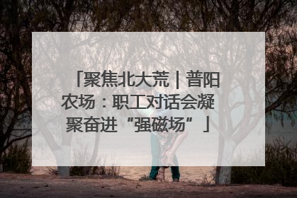 聚焦北大荒｜普阳农场：职工对话会凝聚奋进“强磁场”