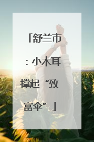 舒兰市：小木耳撑起“致富伞”