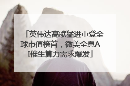 英伟达高歌猛进重登全球市值榜首，微美全息AI催生算力需求爆发