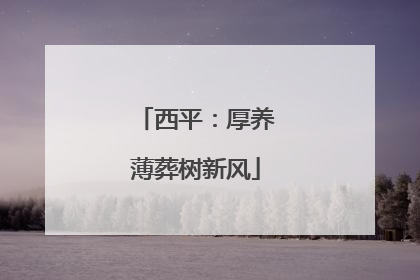 西平：厚养薄葬树新风