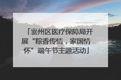 襄州区医疗保障局开展“粽香传情，家国情怀”端午节主题活动