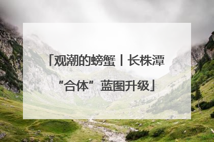 观潮的螃蟹丨长株潭“合体”蓝图升级
