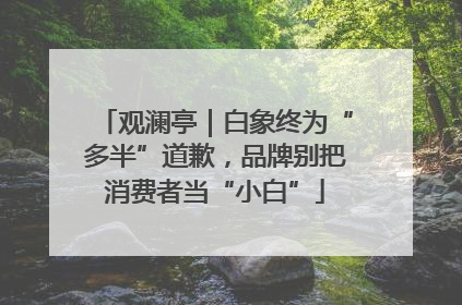 观澜亭｜白象终为“多半”道歉，品牌别把消费者当“小白”
